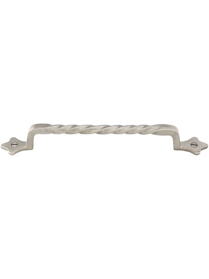 Twist Bronze 8-Inch Cabinet Pull in White Bronze.